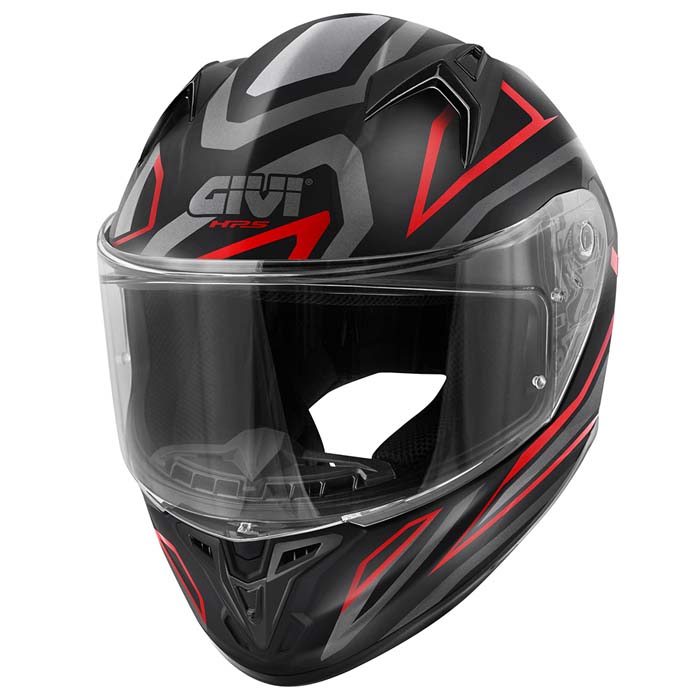 GIVI MOTO-SCOOTER-APE CASCO NERO-ROSSO S