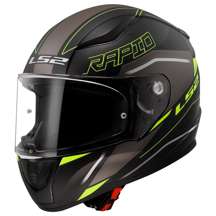 LS2 HELMETS MOTO-SCOOTER-APE CASCO NERO-GIALLO XS