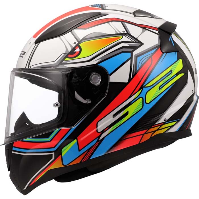 LS2 HELMETS MOTO-SCOOTER-APE CASCO BIANCO NEON ARA