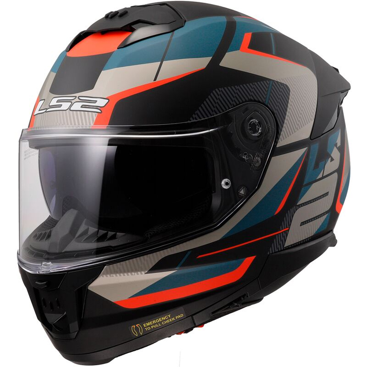 LS2 HELMETS MOTO-SCOOTER-APE CASCO NERO BLU OPACO