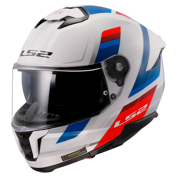 LS2 HELMETS MOTO-SCOOTER-APE CASCO BIANCO BLU ROSS