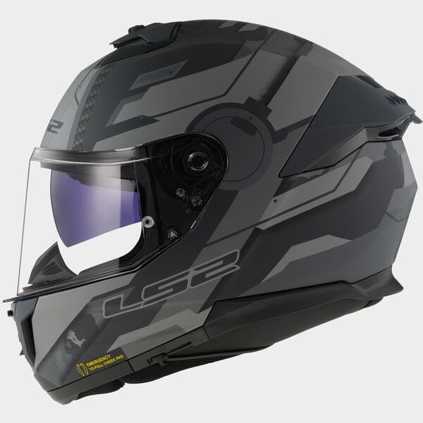 LS2 HELMETS MOTO-SCOOTER-APE CASCO TITANIO OPACO G