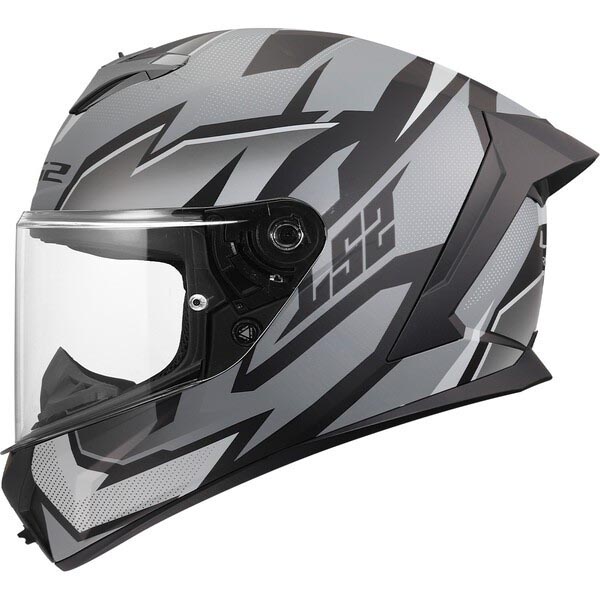 LS2 HELMETS MOTO-SCOOTER-APE CASCO NERO GRIGIO XXL