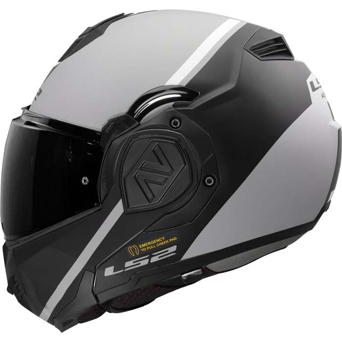 LS2 HELMETS MOTO-SCOOTER-APE CASCO GRIGIO NERO OPA