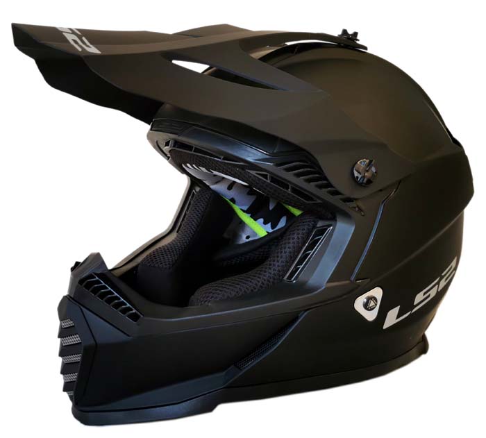 LS2 HELMETS MOTO-SCOOTER-APE CASCO NERO OPACO S