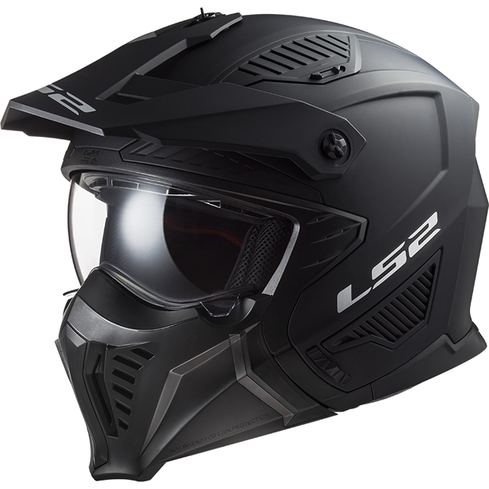 LS2 HELMETS MOTO-SCOOTER-APE CASCO NERO OPACO XL