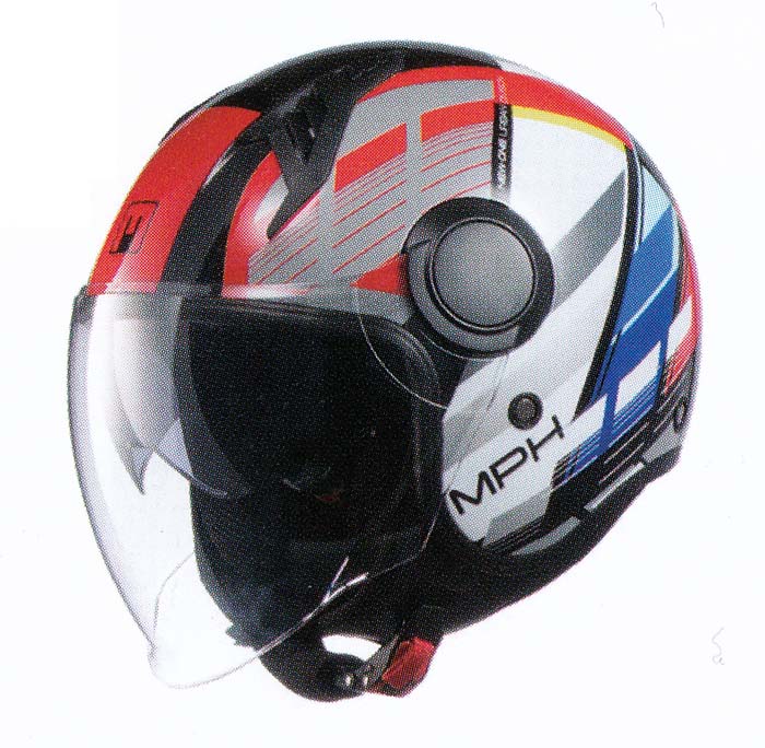 ONE MOTO-SCOOTER-APE CASCO NERO-BLU-ROSSO XXL
