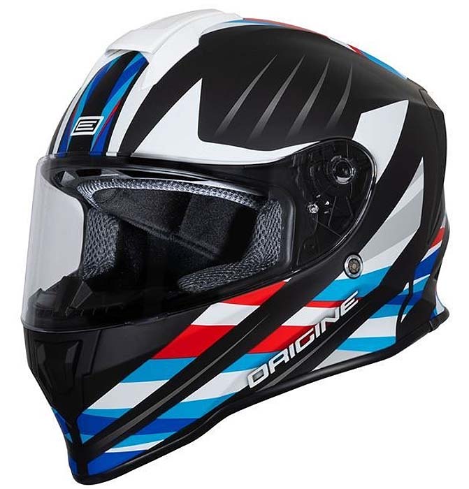 ORIGINE MOTO-SCOOTER-APE CASCO BIANCO OPACO NERO L