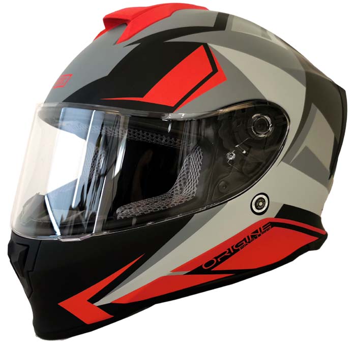 ORIGINE MOTO-SCOOTER-APE CASCO ROSSO OPACO NERO S