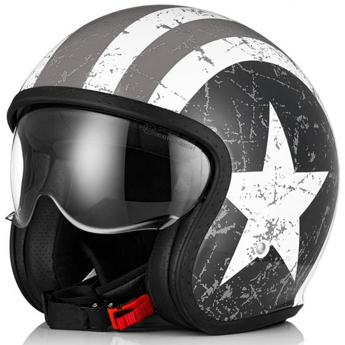 ORIGINE MOTO-SCOOTER-APE CASCO GRIGIO OPACO XL
