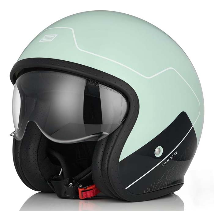 ORIGINE MOTO-SCOOTER-APE CASCO VERDE CHIARO LUCIDO