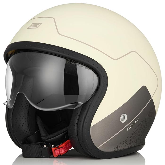 ORIGINE MOTO-SCOOTER-APE CASCO CREMA OPACO XL
