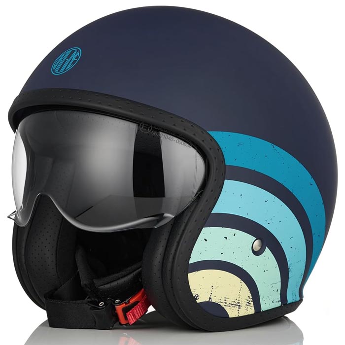 ORIGINE MOTO-SCOOTER-APE CASCO BLU OPACO S